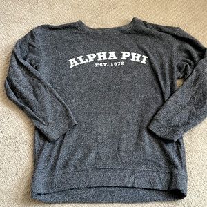 Dark Gray Pullover. Like new. Size large.